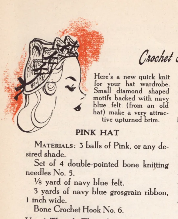 1940's How to Make and Trim Your Own Hat - OOP - PDF Download