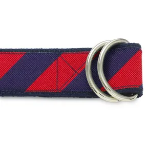 Academy Navy/Red - D-Ring Belts