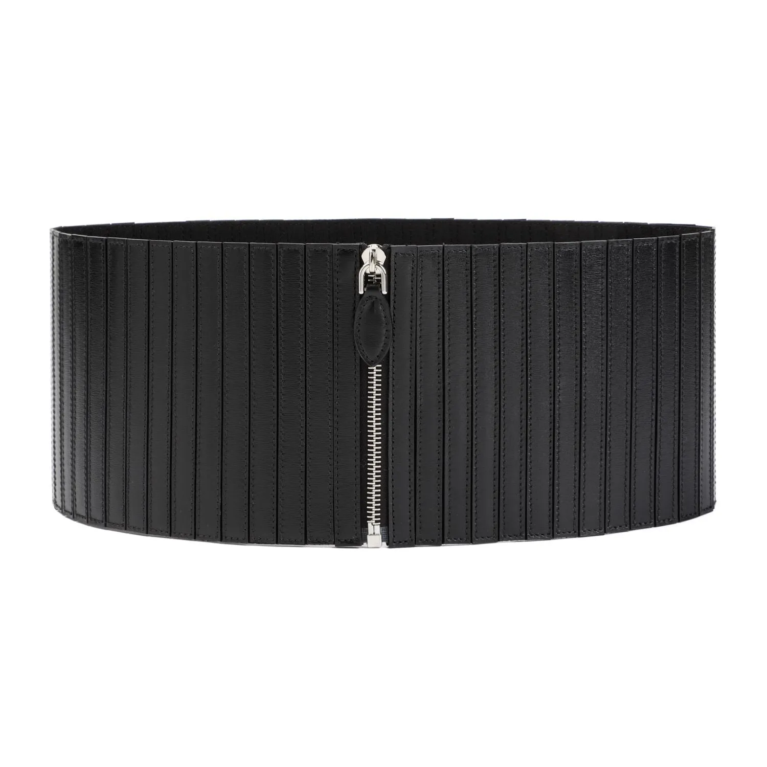 ALAIA Striped Leather Corset Belt for Women - Spring/Summer '24