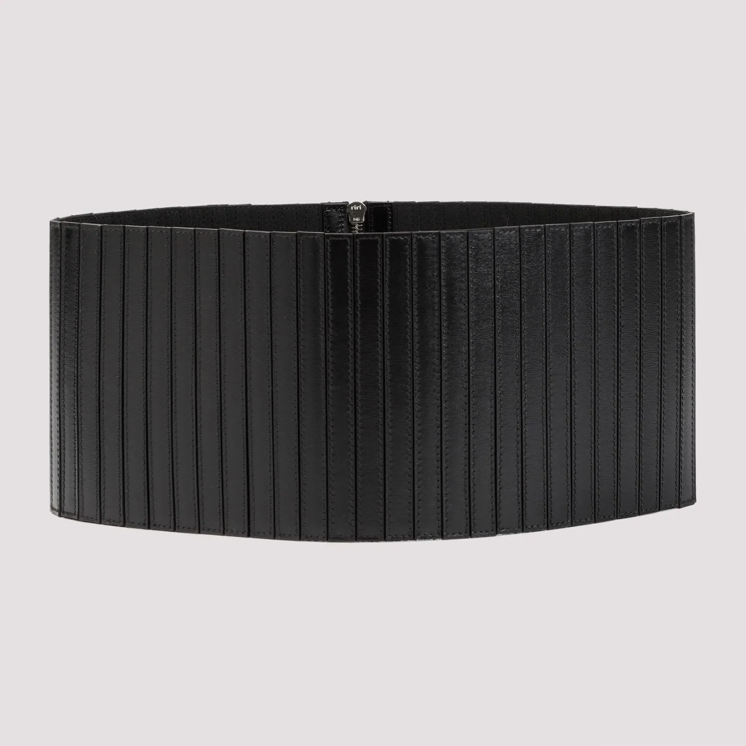 ALAIA Striped Leather Corset Belt for Women - Spring/Summer '24