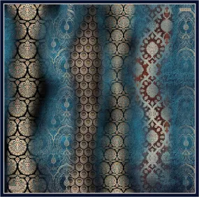 Armine Brocade Medley Blue AR7335 90 cm