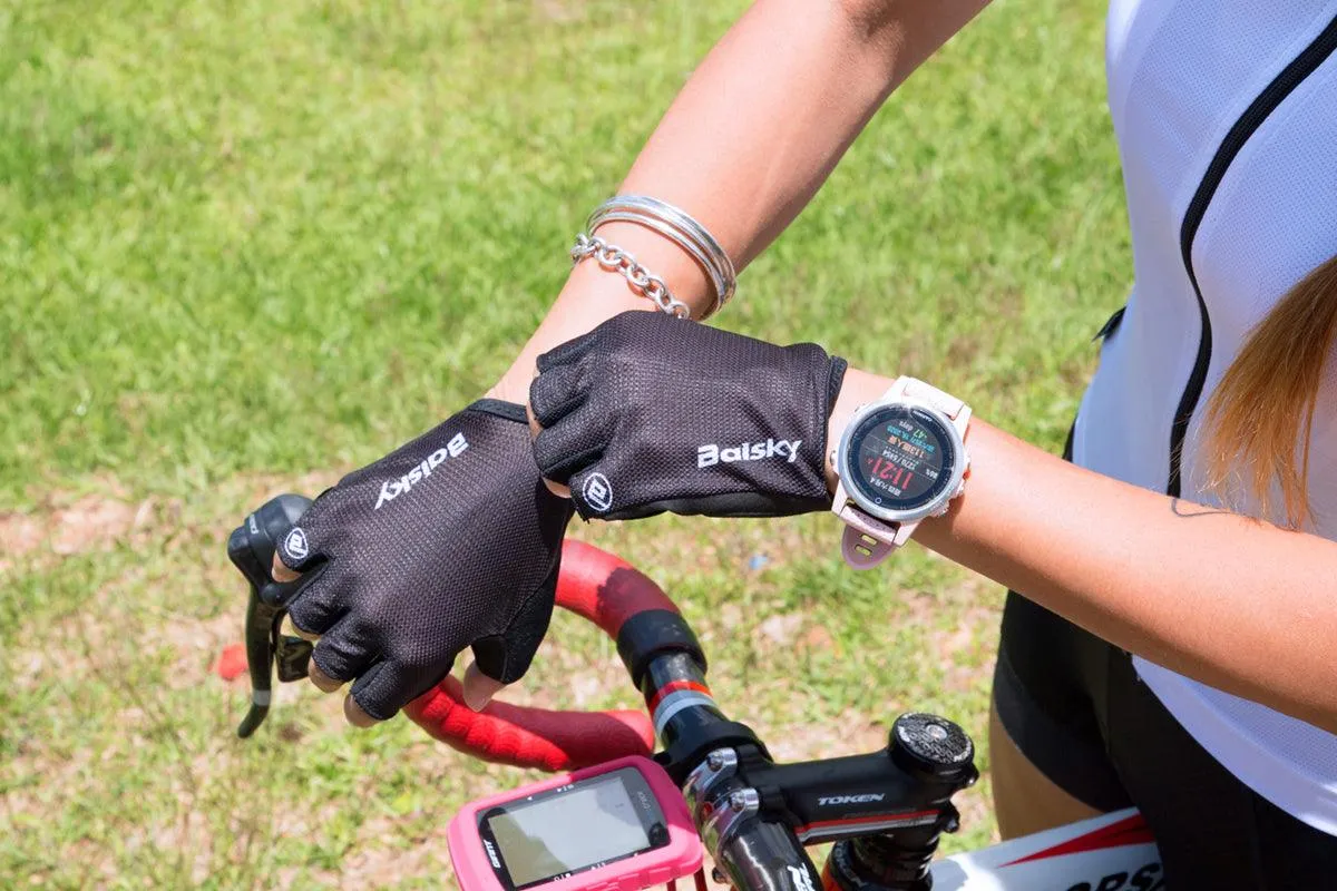 Baisky TRHF299 Cycling Gloves (Back/Black)