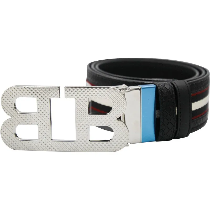 Bally Mirror B Buckle Reversible Leather Belt