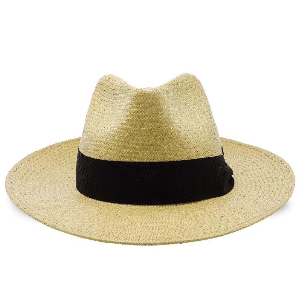 Big Catch - Walrus Hats Natural Paper Braid Straw Fedora Hat w/ Band