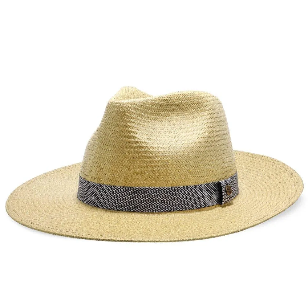 Big Catch - Walrus Hats Natural Paper Braid Straw Fedora Hat w/ Band