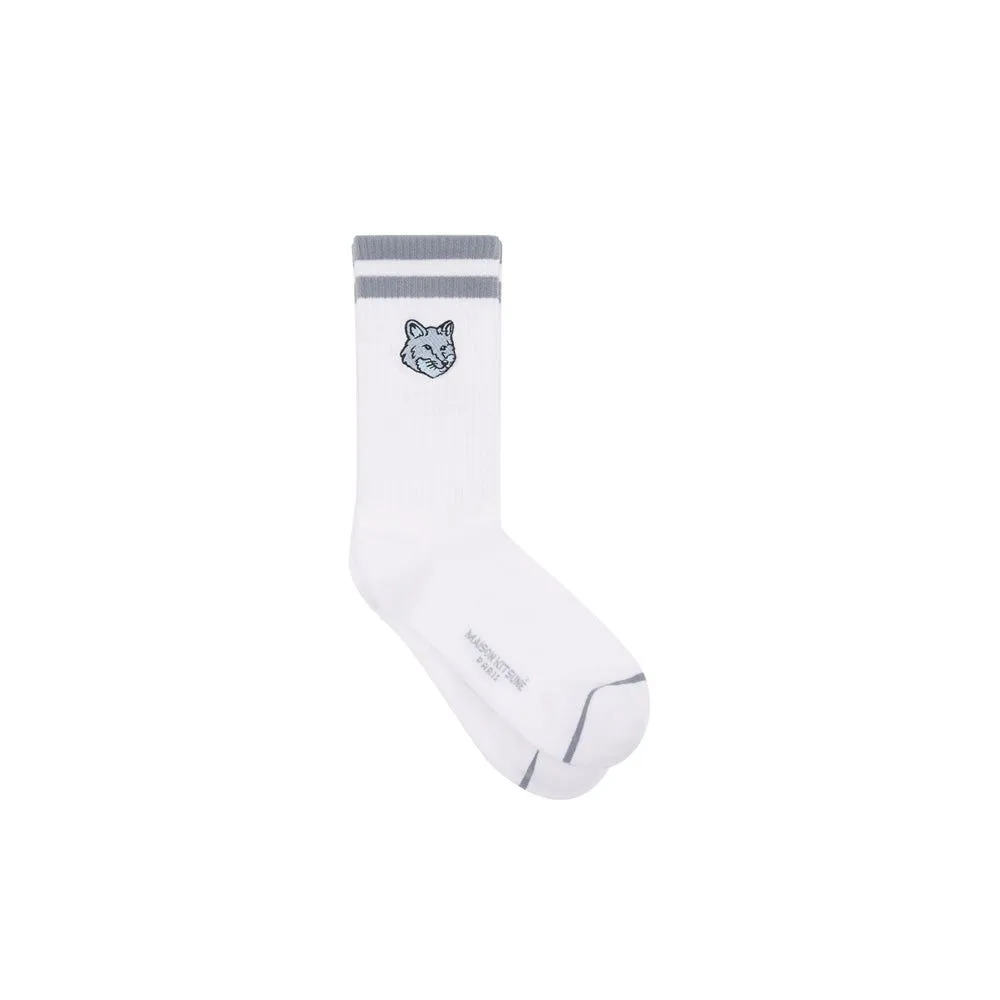 Bold Fox Head Sporty Socks (Placid)