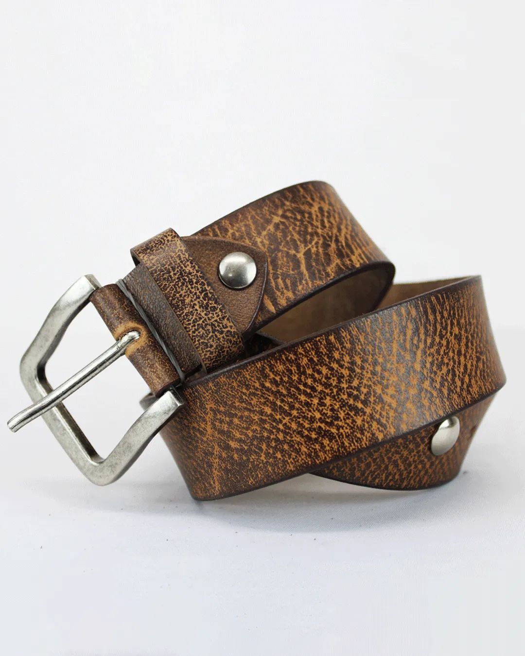 Bossini Leather  Brown Denim Belt