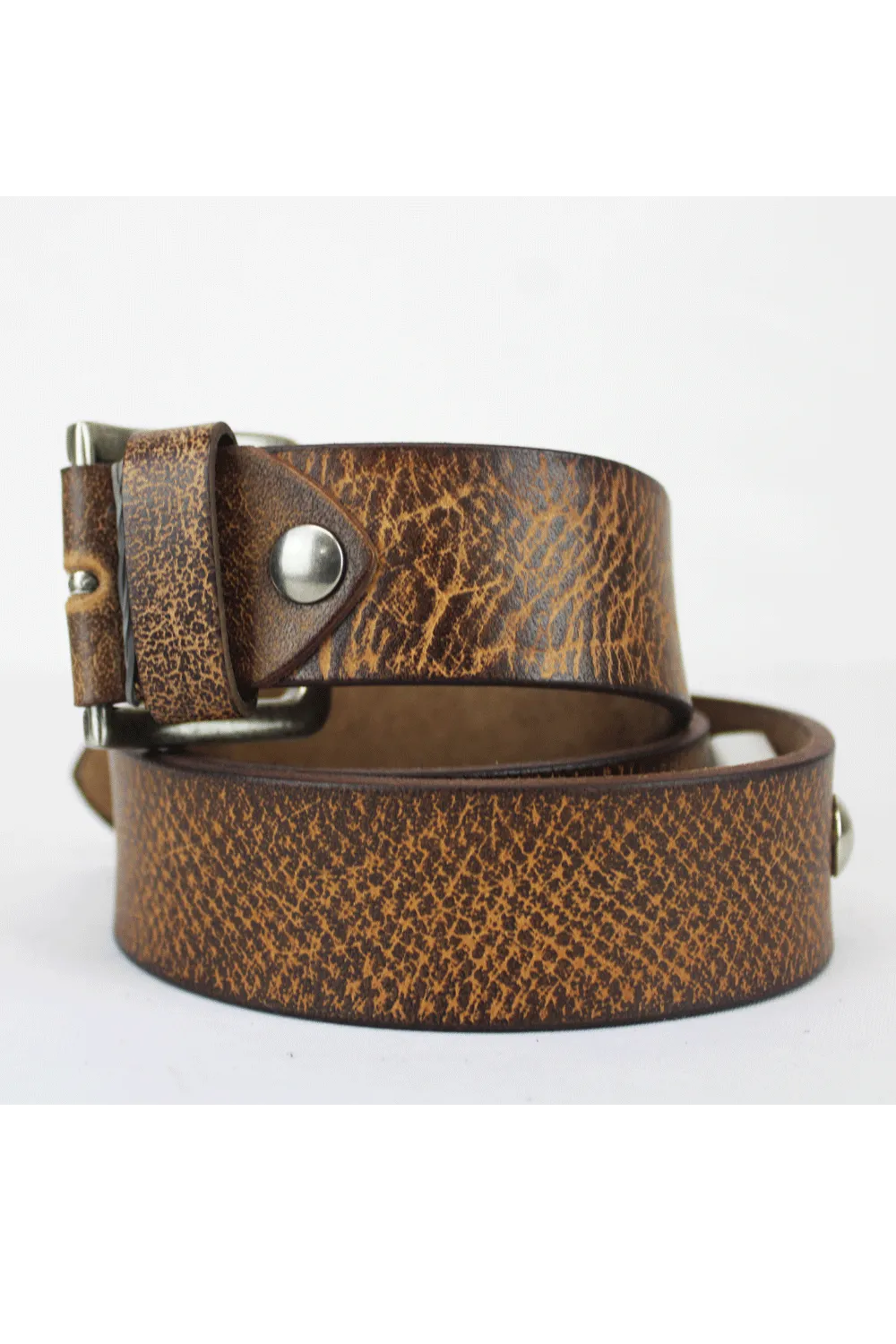 Bossini Leather  Brown Denim Belt