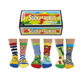 Boys Dinosaur Oddsocks - Size 9 - 12