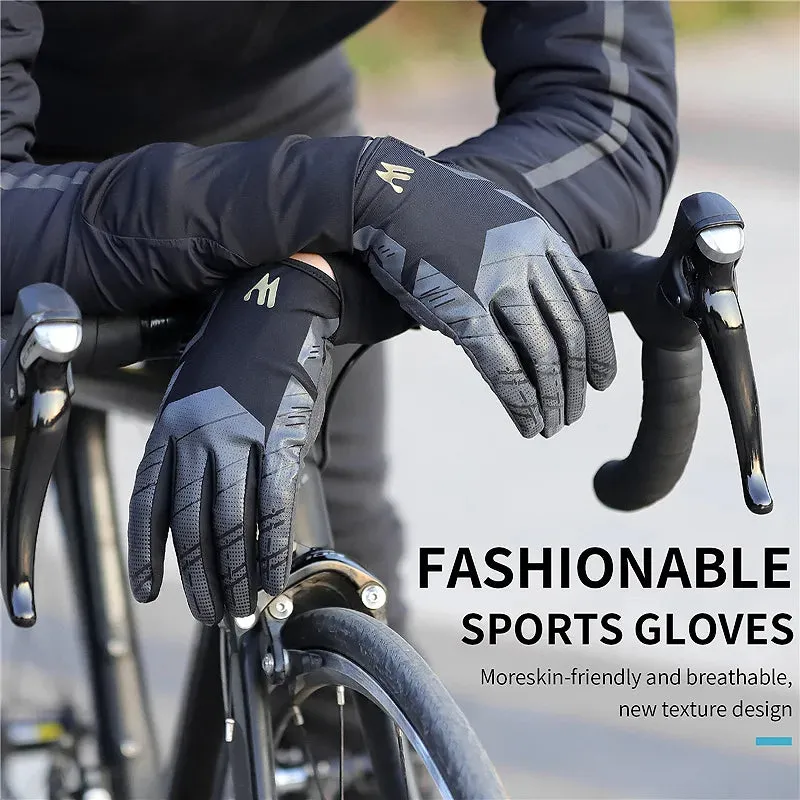 Breathable Cycling Gloves Touch Screen Anti-slip Shockproof Pad MTB Bike Gloves Sport Fitness Running Bicycle Gloves