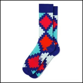 Bright Combo Geo Shaped Fun Socks