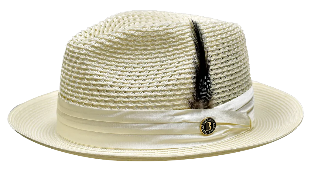 Bruno Capelo JU-923 The Julian Straw Hat Ivory