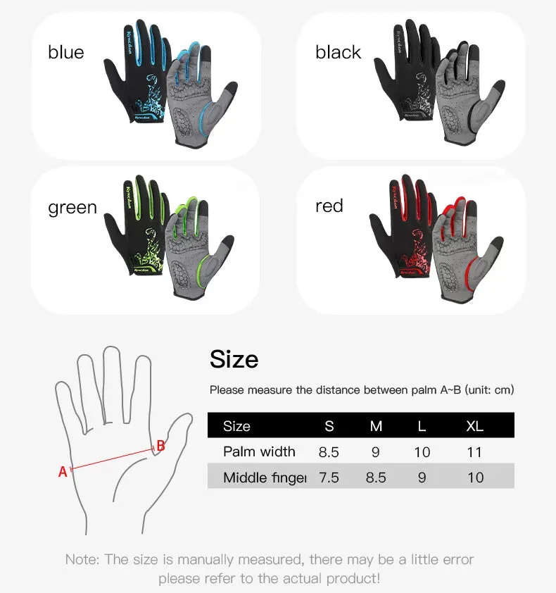 Cycling Gloves Men Sports Bicycle Gloves Touchscreen Shockproof Cycling Gloves Anti Slip Bike Gloves