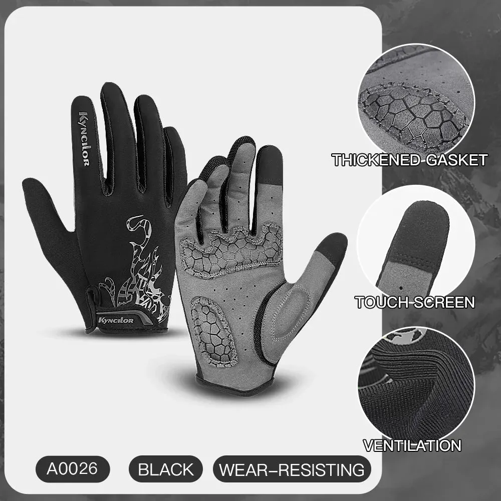 Cycling Gloves Men Sports Bicycle Gloves Touchscreen Shockproof Cycling Gloves Anti Slip Bike Gloves