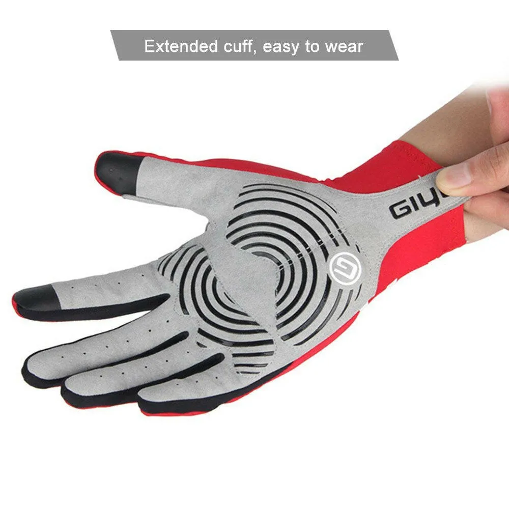 Cycling Gloves Touchscreen Anti-slip Riding Driving Full Fingers Gloves Shock Absorbent Bike Motorbike Riding Gloves