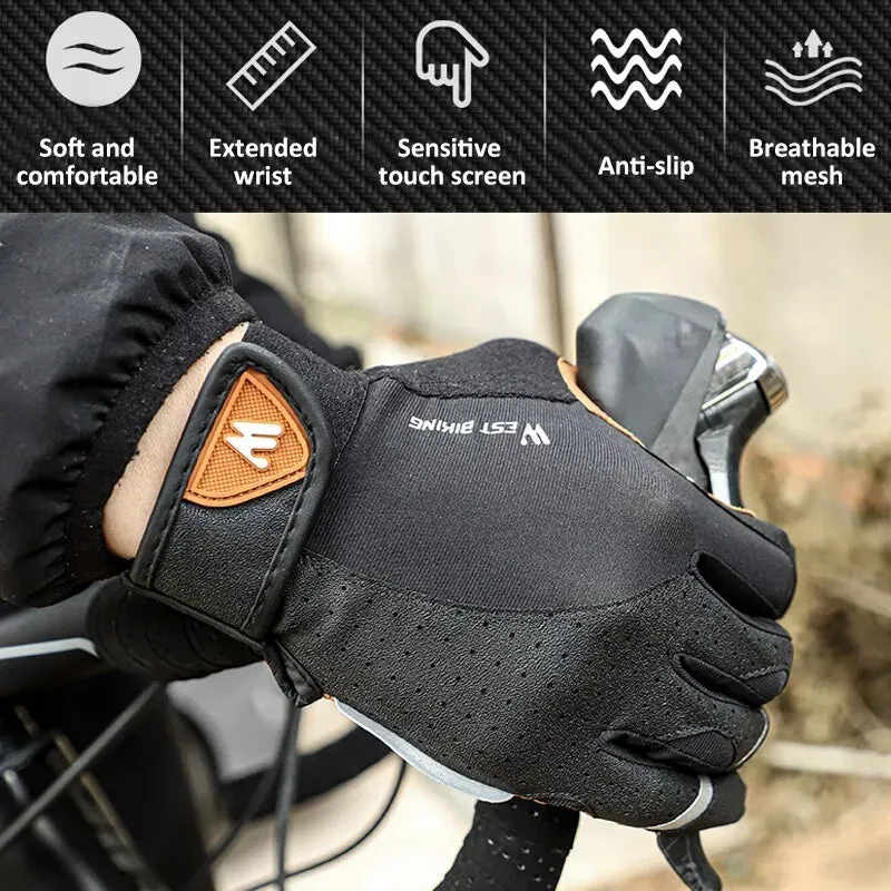 Cycling Gloves Winter Full Finger MTB Bicycle Sports Gloves Men Women Spring Autumn Gym Motorcycle Gloves