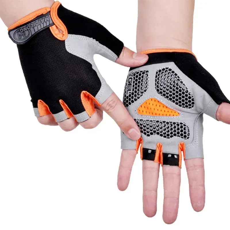 Cycling Half Finge Gloves Proessional Gym Fitness Men Gloves Breathable Anti-Slip Bike Gloves Cycling Equipment