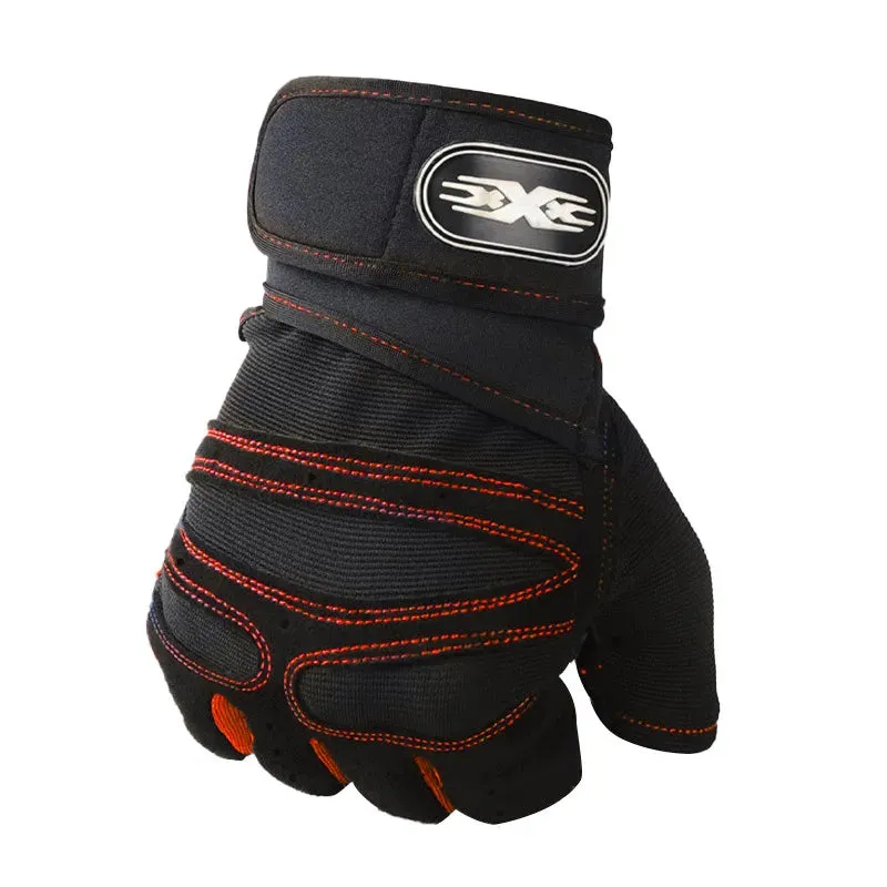 Cycling Half Finge Gloves Proessional Gym Fitness Men Gloves Breathable Anti-Slip Bike Gloves Cycling Equipment