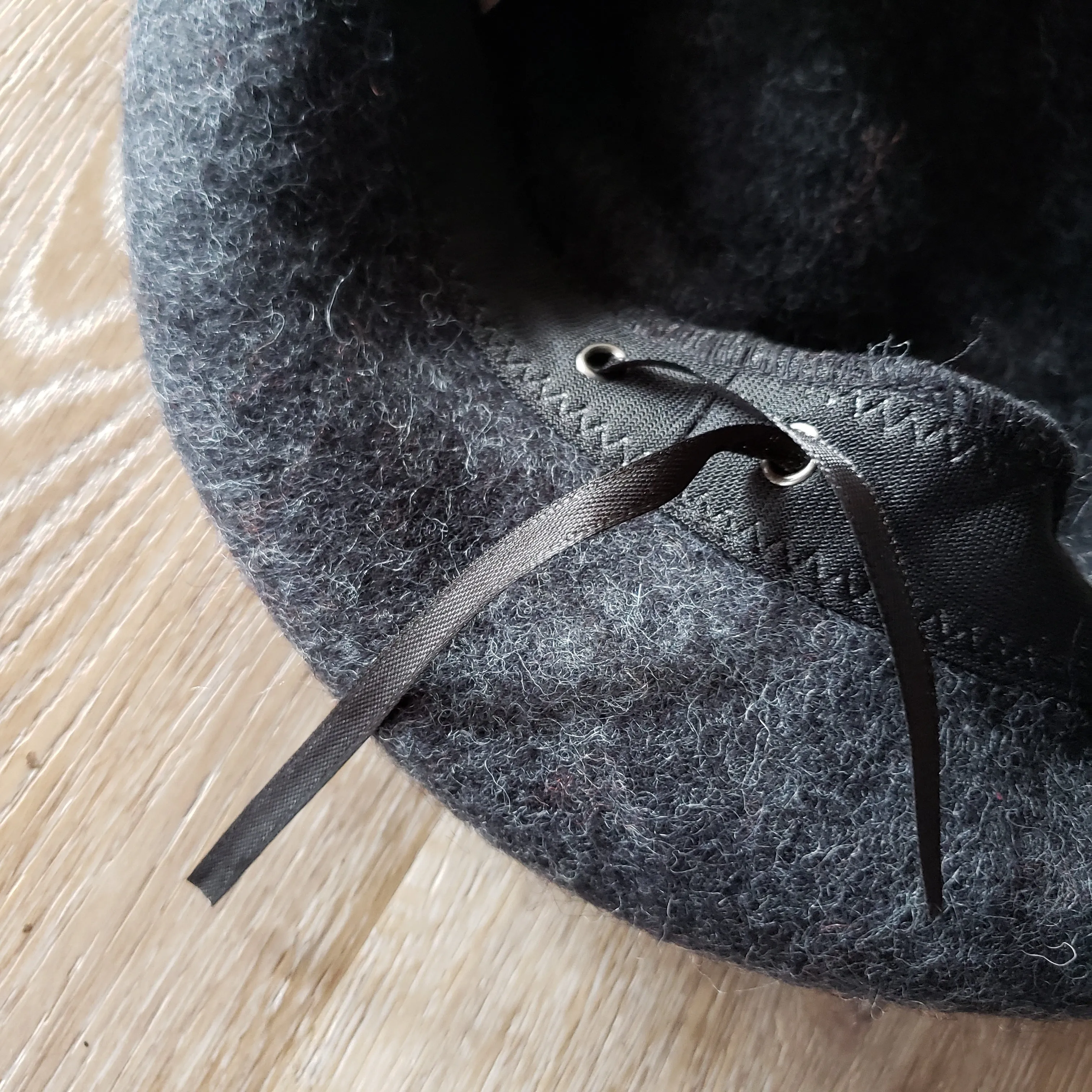 Dark Grey Cat Ear Beret