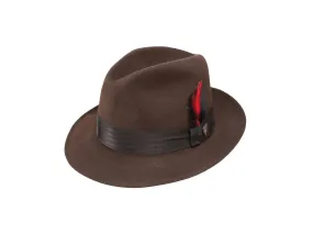 Dobbs Glen Cove Fedora Hat in Cordova