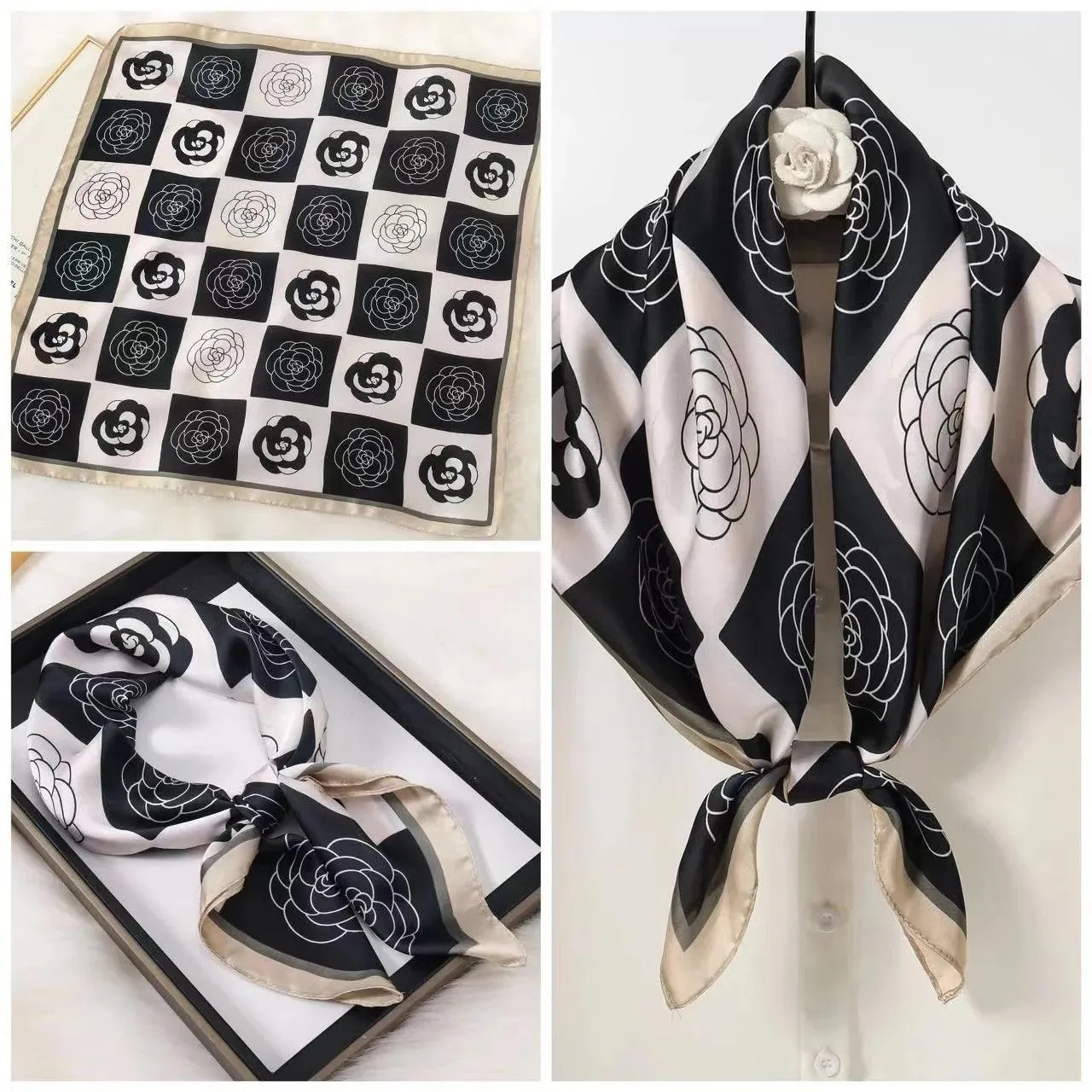 Elegant Faux Silk Satin Scarf: Your Go-To Accessory for Chic Versatility