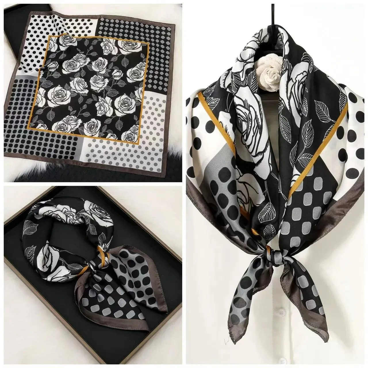 Elegant Faux Silk Satin Scarf: Your Go-To Accessory for Chic Versatility