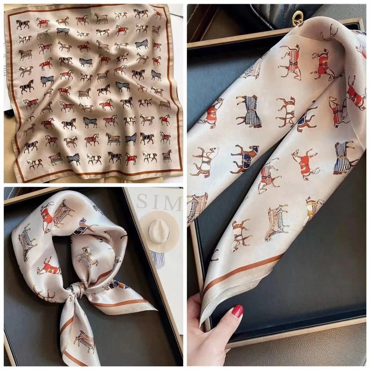 Elegant Faux Silk Satin Scarf: Your Go-To Accessory for Chic Versatility