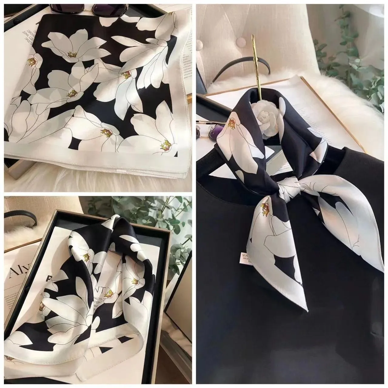 Elegant Faux Silk Satin Scarf: Your Go-To Accessory for Chic Versatility