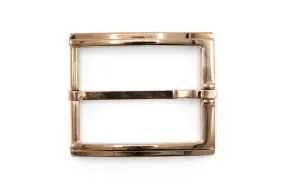 Elegant Ridged Prong Style Buckle 40mm