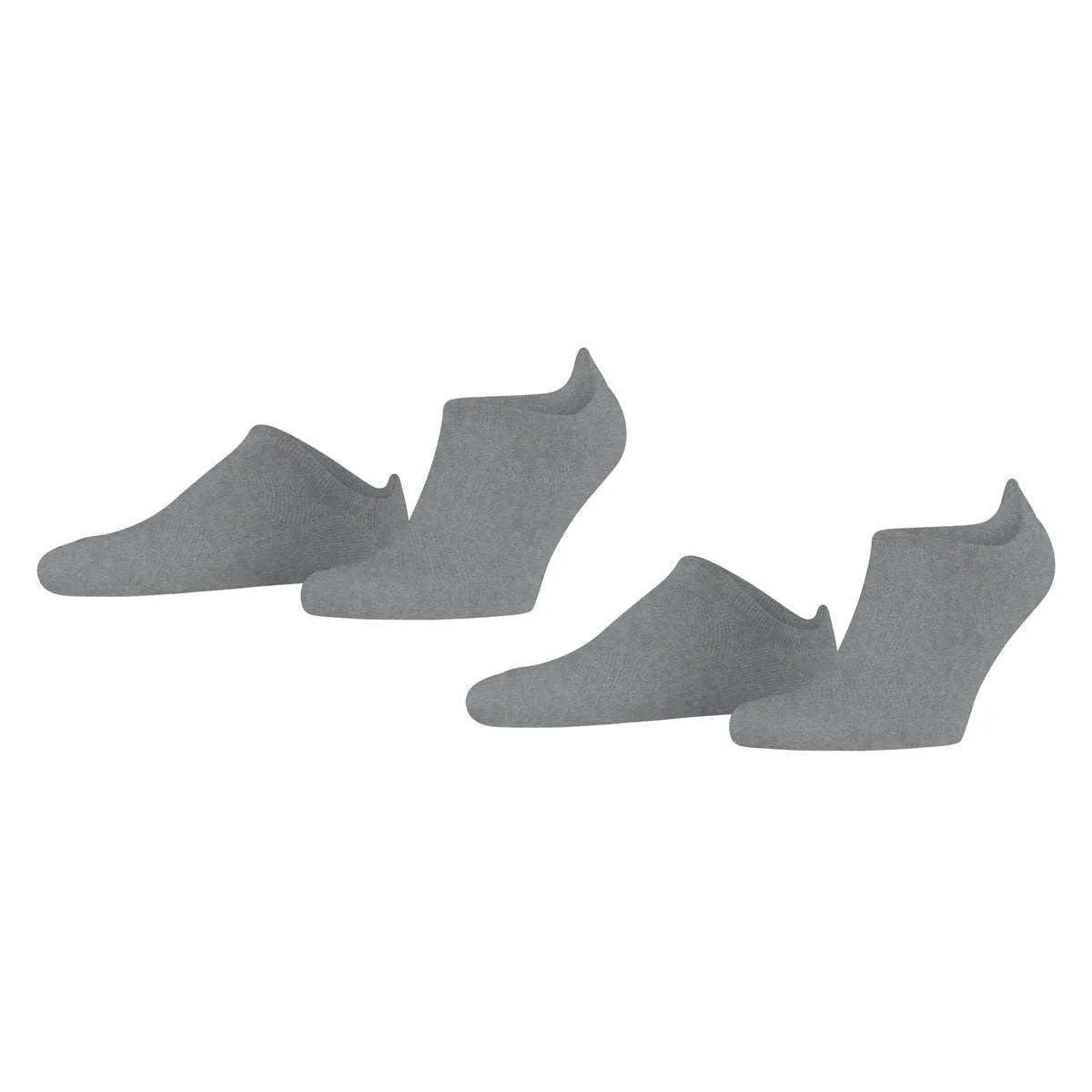 Esprit Active Basic 2 Pack Sneaker Socks - Light Grey