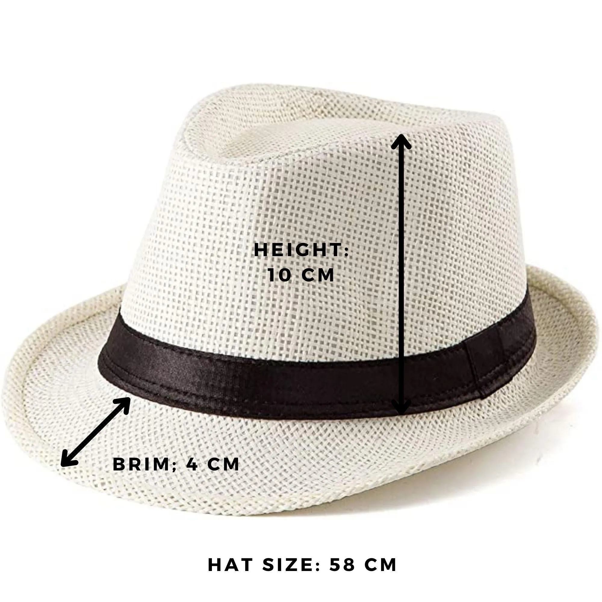 FabSeasons Cream Panama Hats