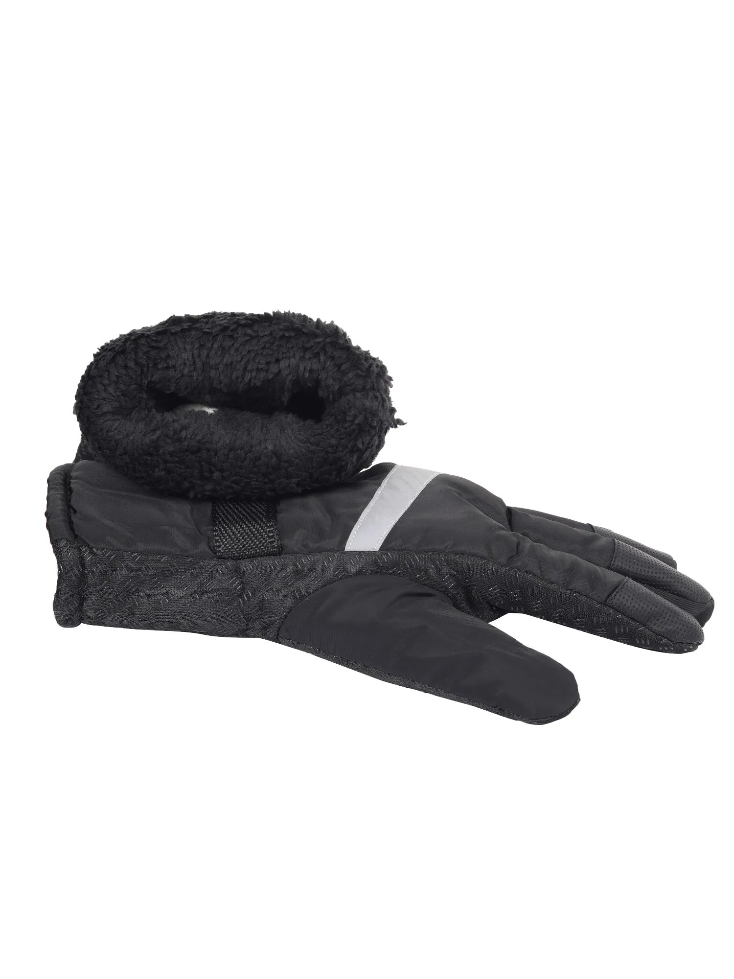 FabSeasons warm Winter Gloves For Men & Women, with Faux Fur thermal lining inside for cold weather