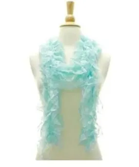 Fashion Faux Satin Floral Lace Spring Scarf