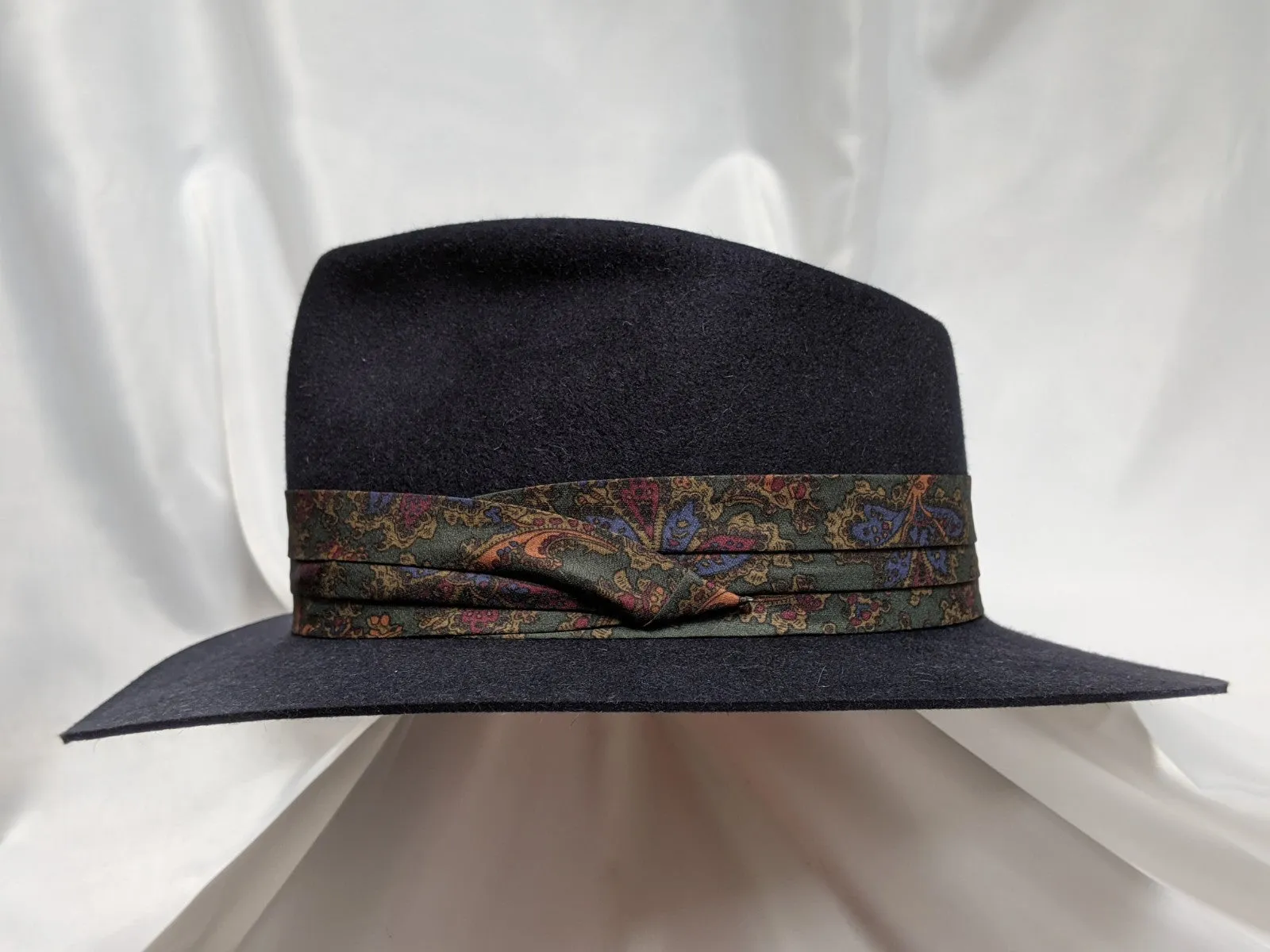 Fedora 7 1/2 - Navy (100X) #21-040 Platinum Collection