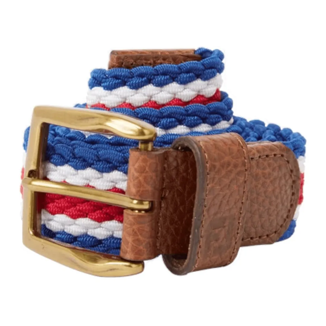 FootJoy Solid Striped Braided Golf Belt 69505