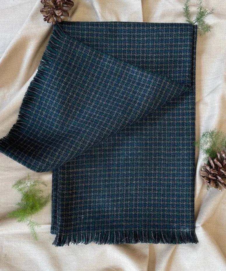 Forest Green Tweed Scarf