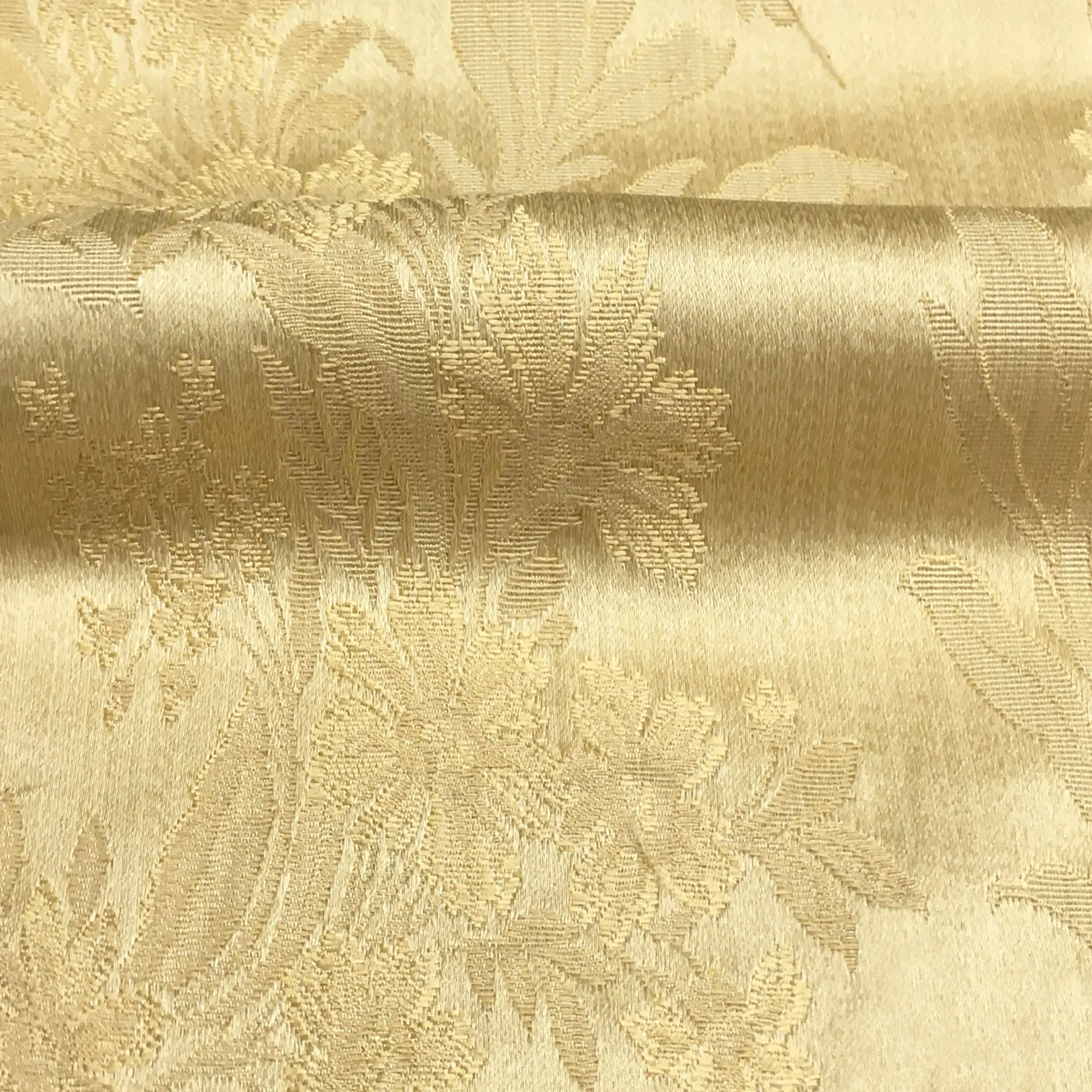 GINEVRE Gold Floral Jacquard Brocade Fabric