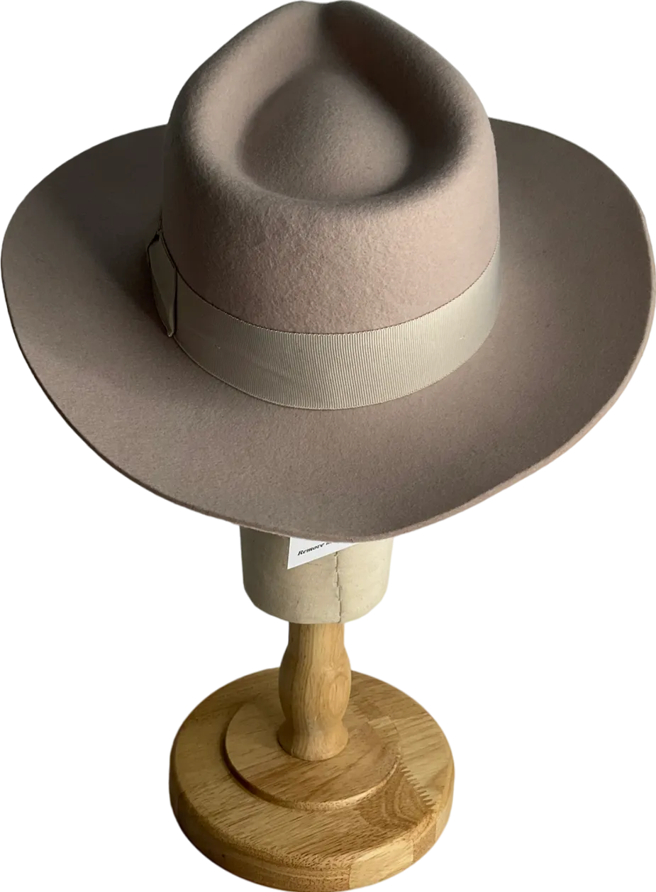 Gladwin bond Nude Grace Snap-brim Wool Fedora Hat UK S