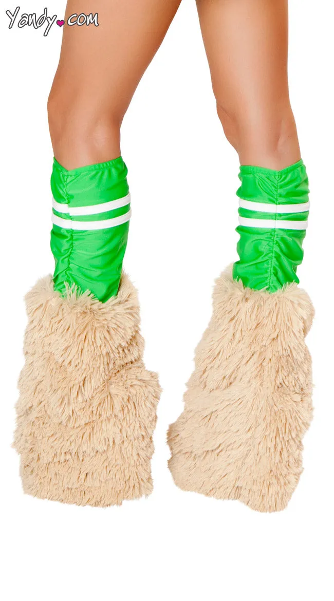 Green Sporty Legwarmers