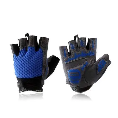 Inbike Cycling Gloves Half Finger Gloves -Male Black Red Blue