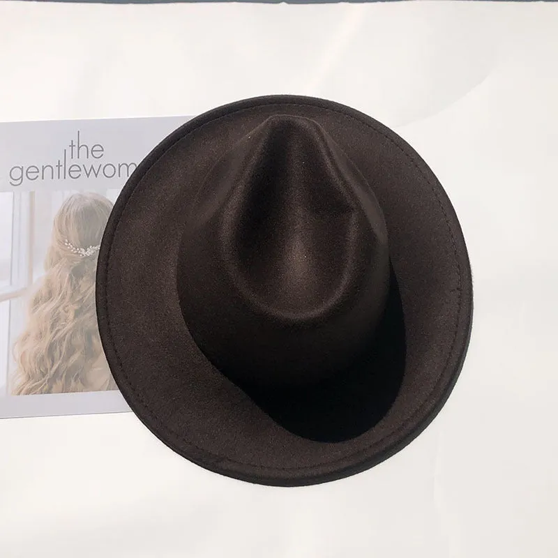 Italian Fedora Hats Autumn and Winter Men's Top Hat Felt British Style