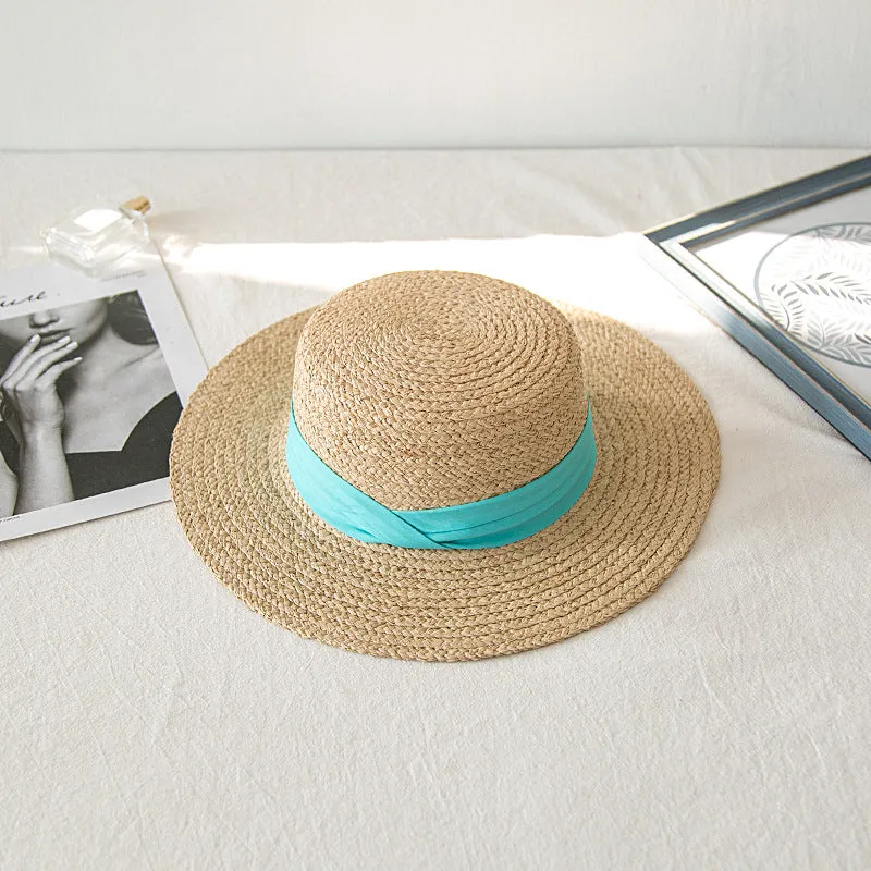 Italian Fedora Hats Summer Men Women Straw Hat Seaside Hat