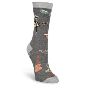 K Bell Womens Shag Instruments Sock