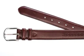 Leyva Woven Leather Belt in Brown