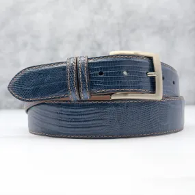 Lizard Belt: Denim