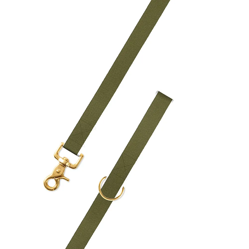 Olive Green Surcingle Dog Leash