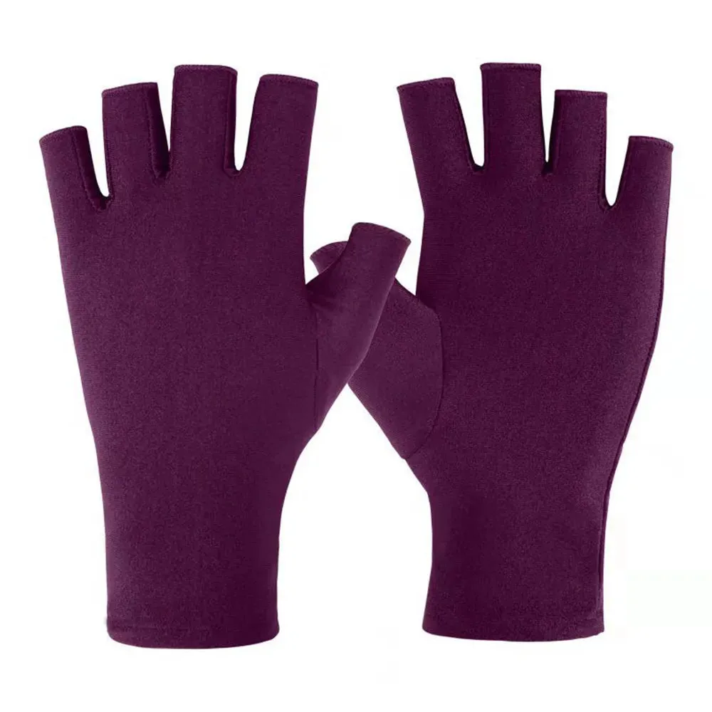 Outdoor Cycling Gloves Summer Breathable Sunscreen Gloves UV Protection Driving Gloves Non-slip Unisex Half Fingers Gloves