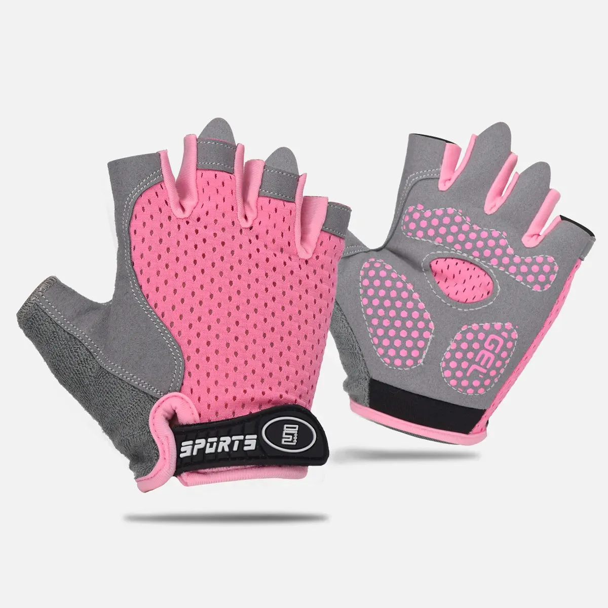 Outdoor Sports Cycling Half Finger Gloves For Boys Girls, Antislip Breathable Thin Spring Summer Gloves, Bicycle Riding Equipmen