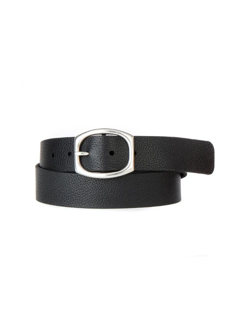 PACIFICA PEBBLED BELT WITH OVAL BUCKLE