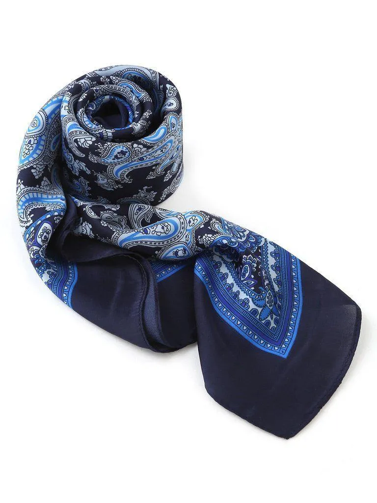 Paisley Print Satin Bandana